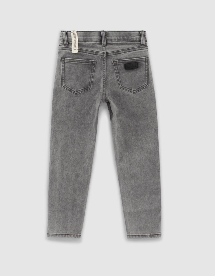 White Grey Straight-Jungenjeans mit Used-Optik-5