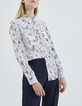 Damenbluse aus Viskosechiffon mit Tattoo-Print-2