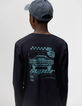 Camiseta azul marino algodón coche espalda niño-2