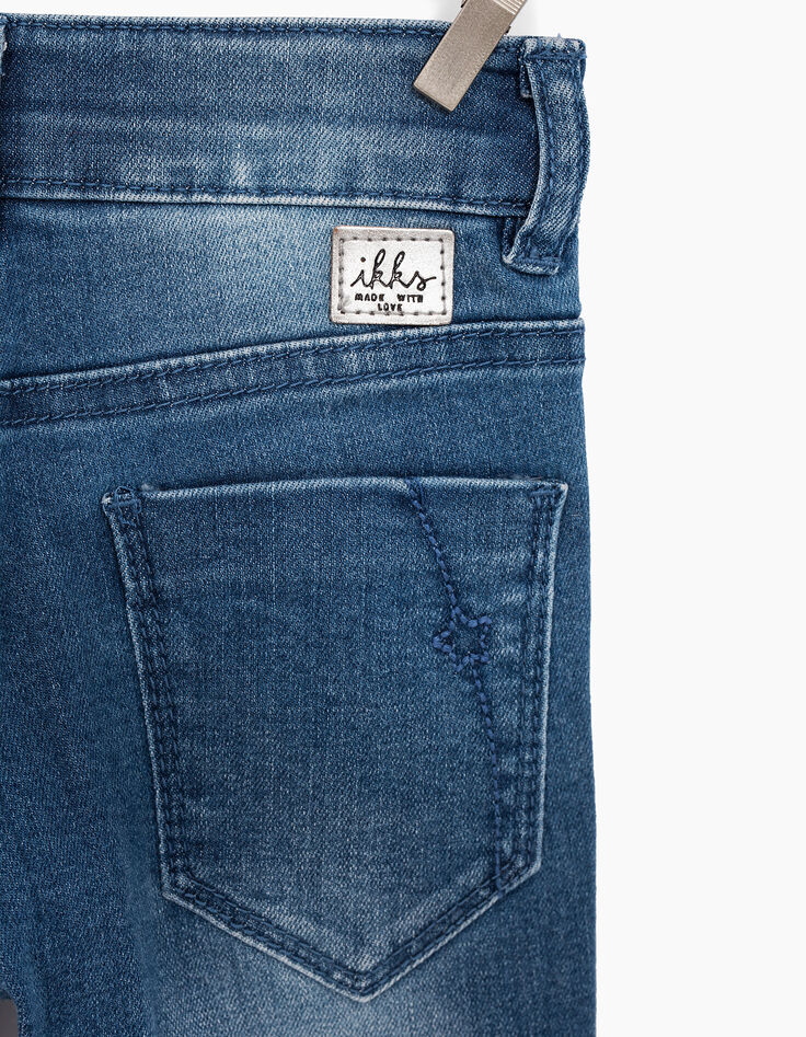 Girls' embroidery skinny jeans-4