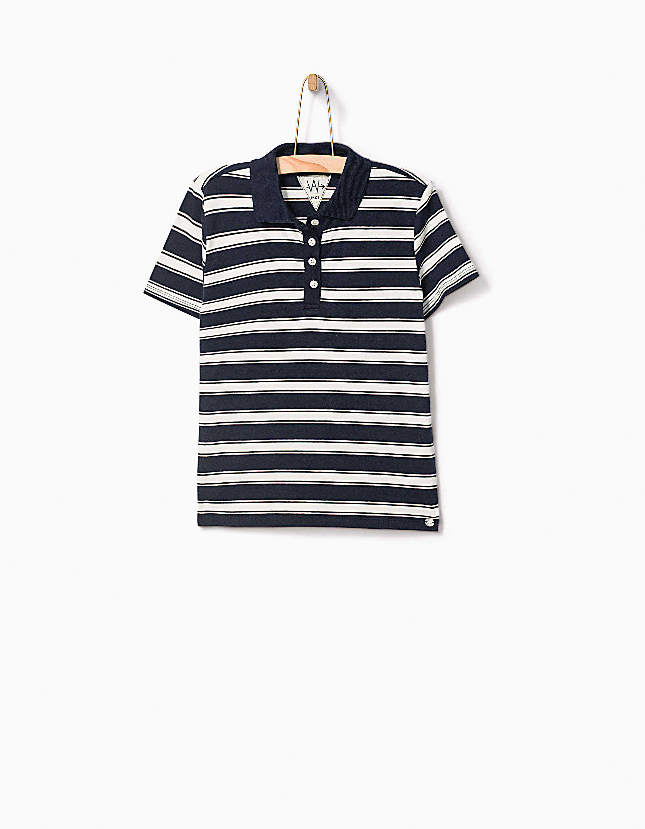 Girls' striped polo shirt IKKS