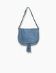Bolso bandolera The Plum cuero efecto serpiente-5