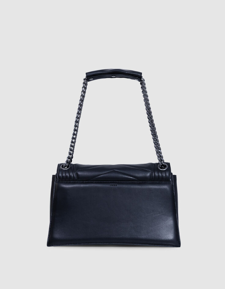 Sac THE 1 Timeless noir cuir matelassé Taille L Femme-3
