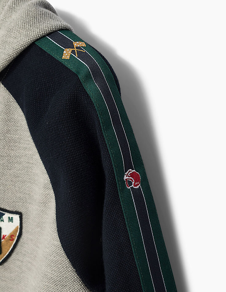 Jungensweatjacke aus Piqué -3 Jungensweatjacke aus Piqué -3
