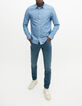 Camisa SLIM &iacute;ndigo denim hombre-5