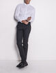 Men's slim black trousers-2