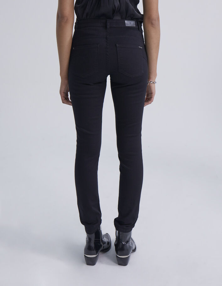 Women’s black sculpt-up slim jeans with studs down sides-3