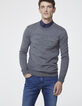 Grauer Herrenpullover-3