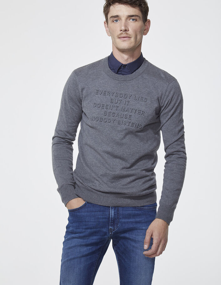 Men's grey sweater - IKKS