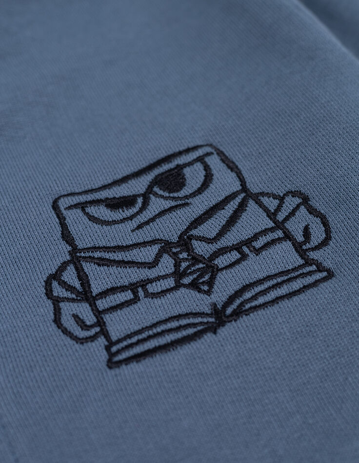 Boy's blue embossed and embroidered VICE-VERSA cardigan-5 Boy's blue embossed and embroidered VICE-VERSA cardigan-5