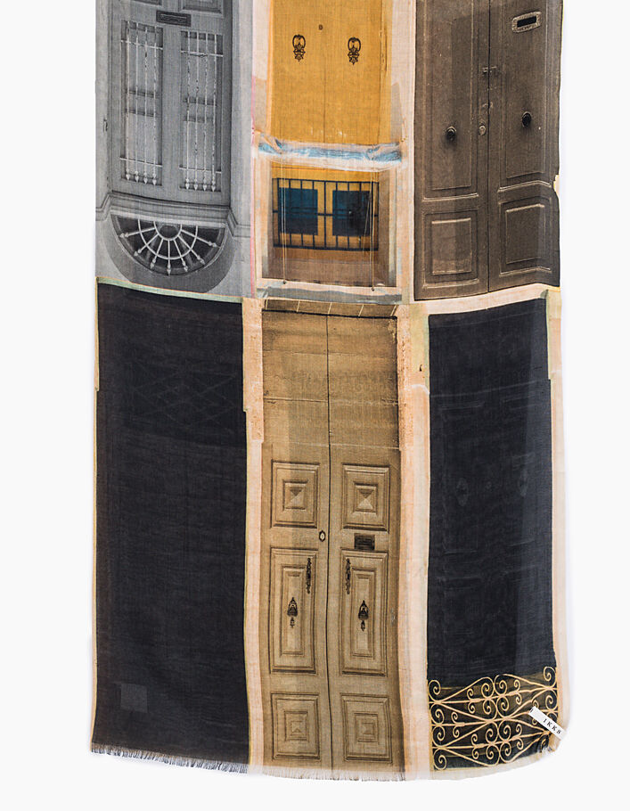Pañuelo fino estampado puertas Marrakech mujer - IKKS