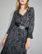 Lange blauwe jurk LENZING™ ECOVERO™ rock-luipaard Dames-6