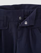Pantalon navy fluide fille-4