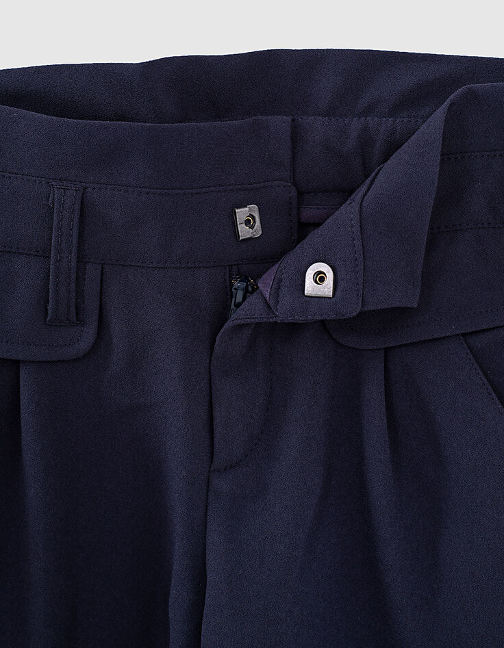 Pantalon navy fluide fille-4