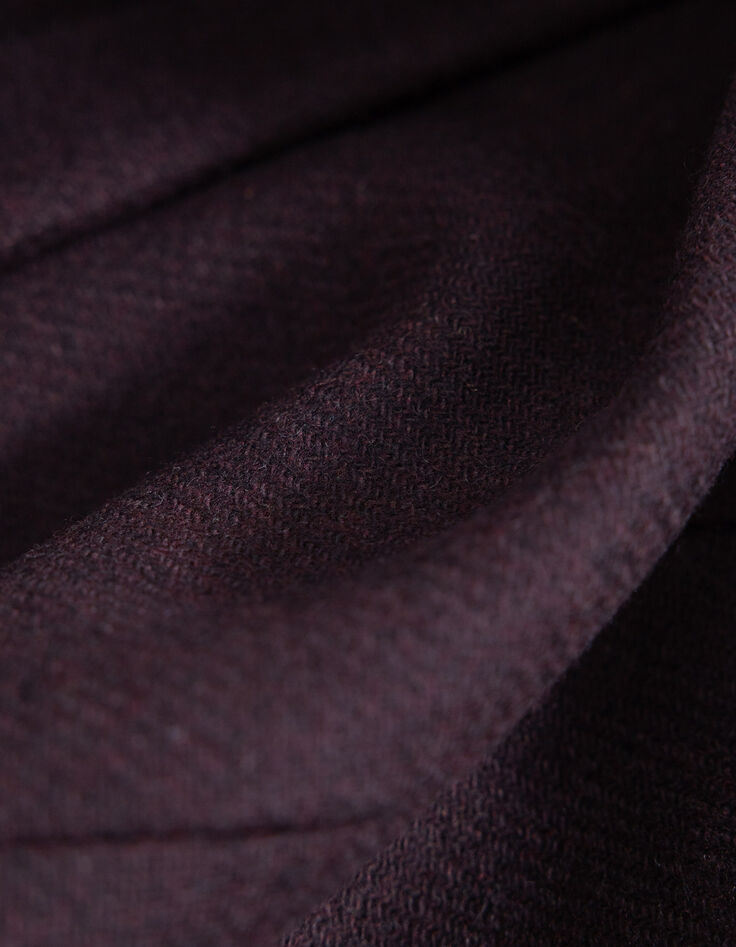 Mujer Chaqueta oversize burdeos de doble botonadura-6