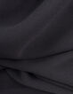 Black long dress with lavallière collar Women-7