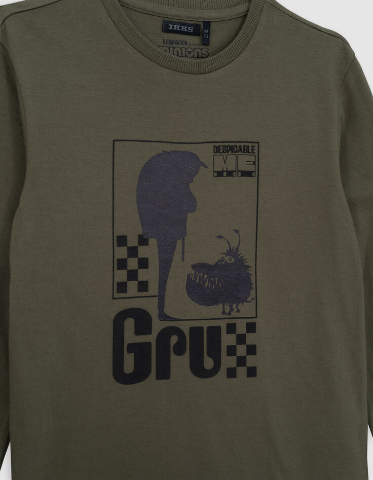 Boy's Gru MINIONS khaki organic cotton visual T-shirt-2 Boy's Gru MINIONS khaki organic cotton visual T-shirt-2