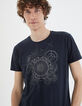 Tee-shirt marine visuel boussole Homme-7