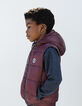 Boys’ navy and burgundy reversible padded jacket-1