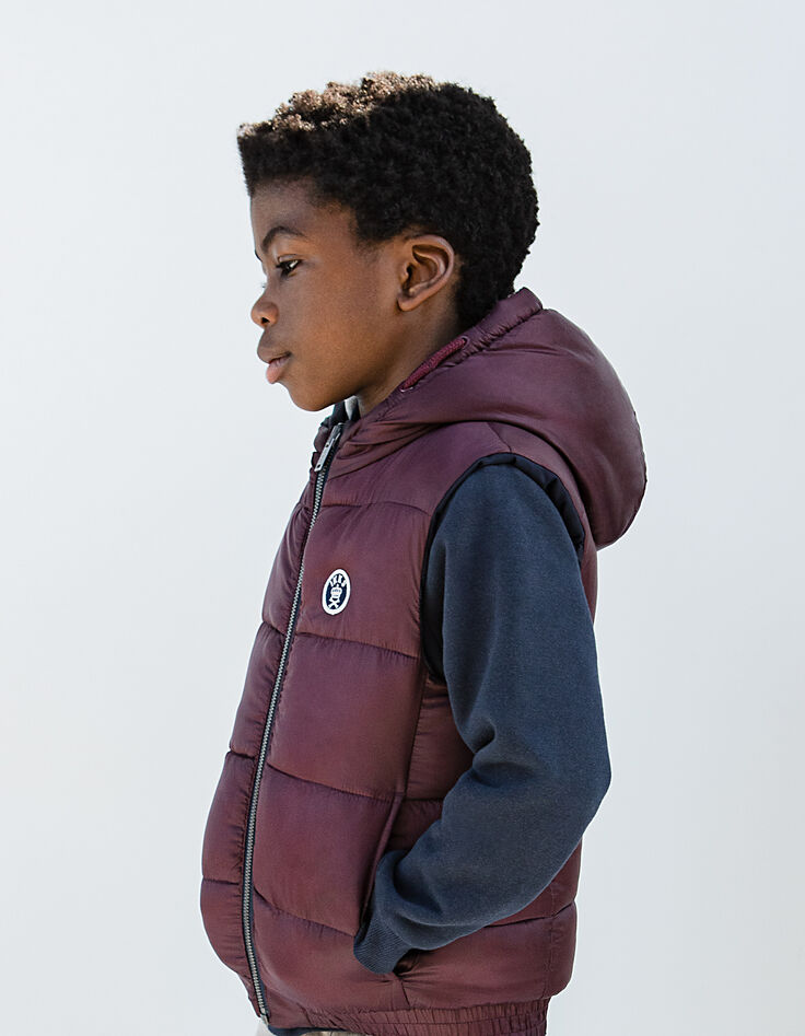 Boys’ navy and burgundy reversible padded jacket-1 Boys’ navy and burgundy reversible padded jacket-1