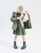 3-in-1-Parka für Mädchen – Khaki und Silber-3