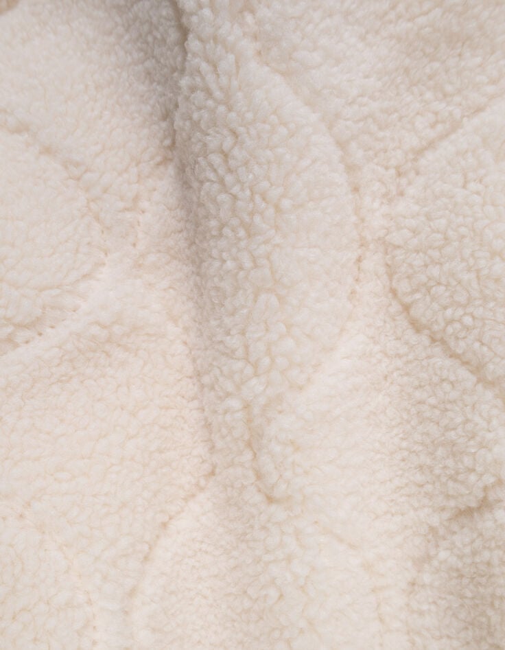 Ecru ritsvest doorstikt sherpa jongens-9