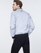 Blouson gris RÉFLÉCHISSANT esprit bomber Homme-3