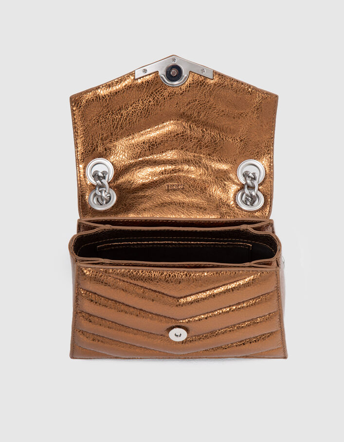 Damen-Tasche THE 1. SEASONALS Kupfer Leder gesteppt S - IKKS