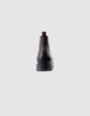 Bruine leren chelsea boots hoge schacht Heren-5