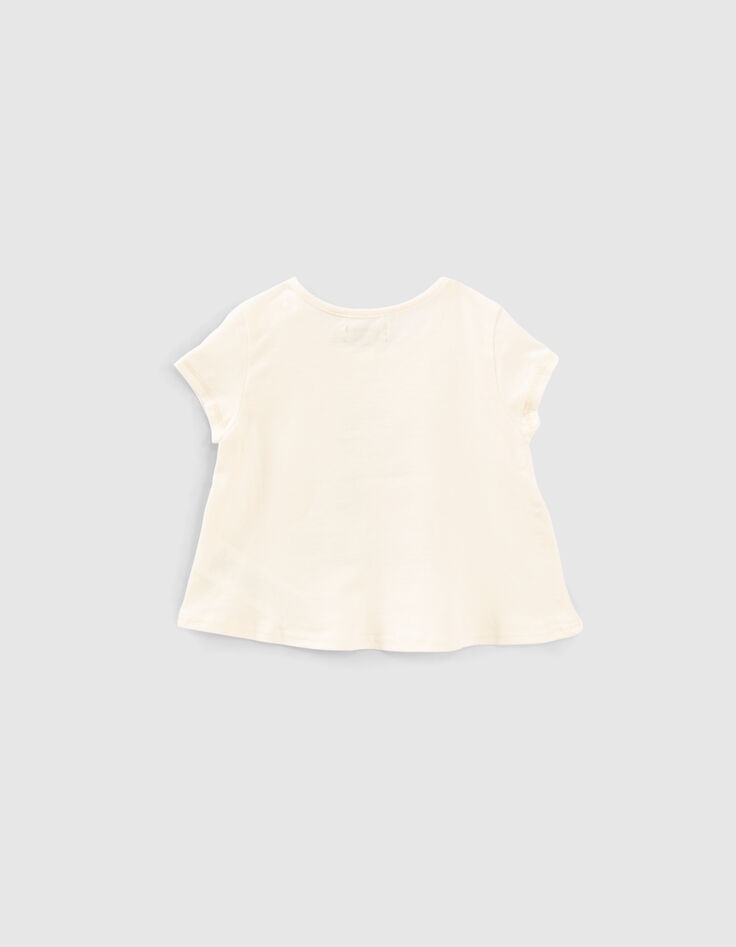 Camiseta de tirantes crudo algodón ecológico mensaje niña-2