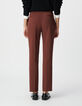 Braune taillierte Damenhose-4