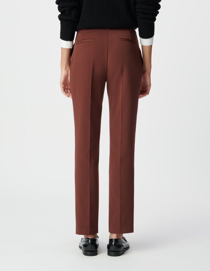 Braune taillierte Damenhose-4