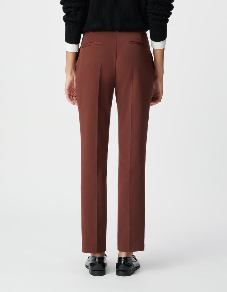 Braune taillierte Damenhose-4 Braune taillierte Damenhose-4