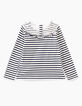 Camiseta blanco roto rayas navy IKKS PARIS niña-5