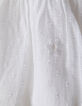 Jupe blanche jacquard plumetis et fleurs brodées fille-8