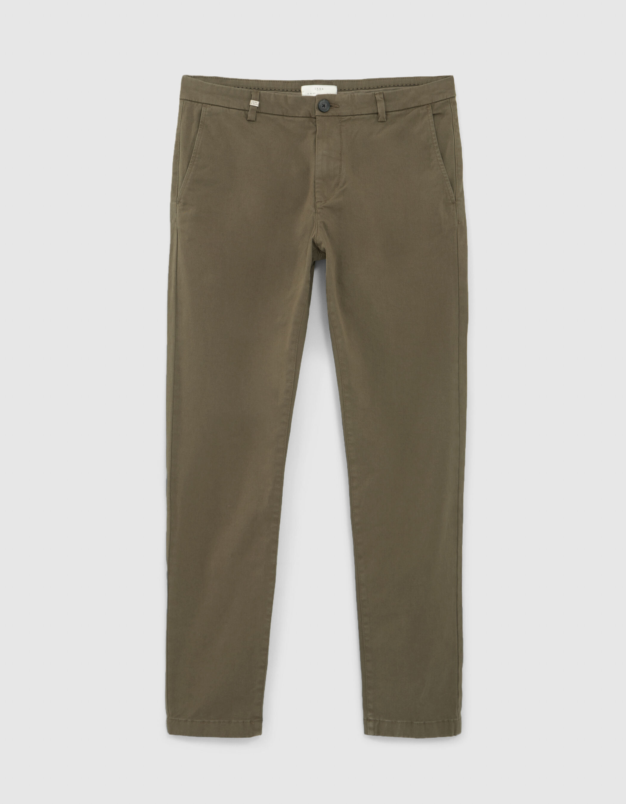 Pantalon chino SLIM caqui Hombre IKKS