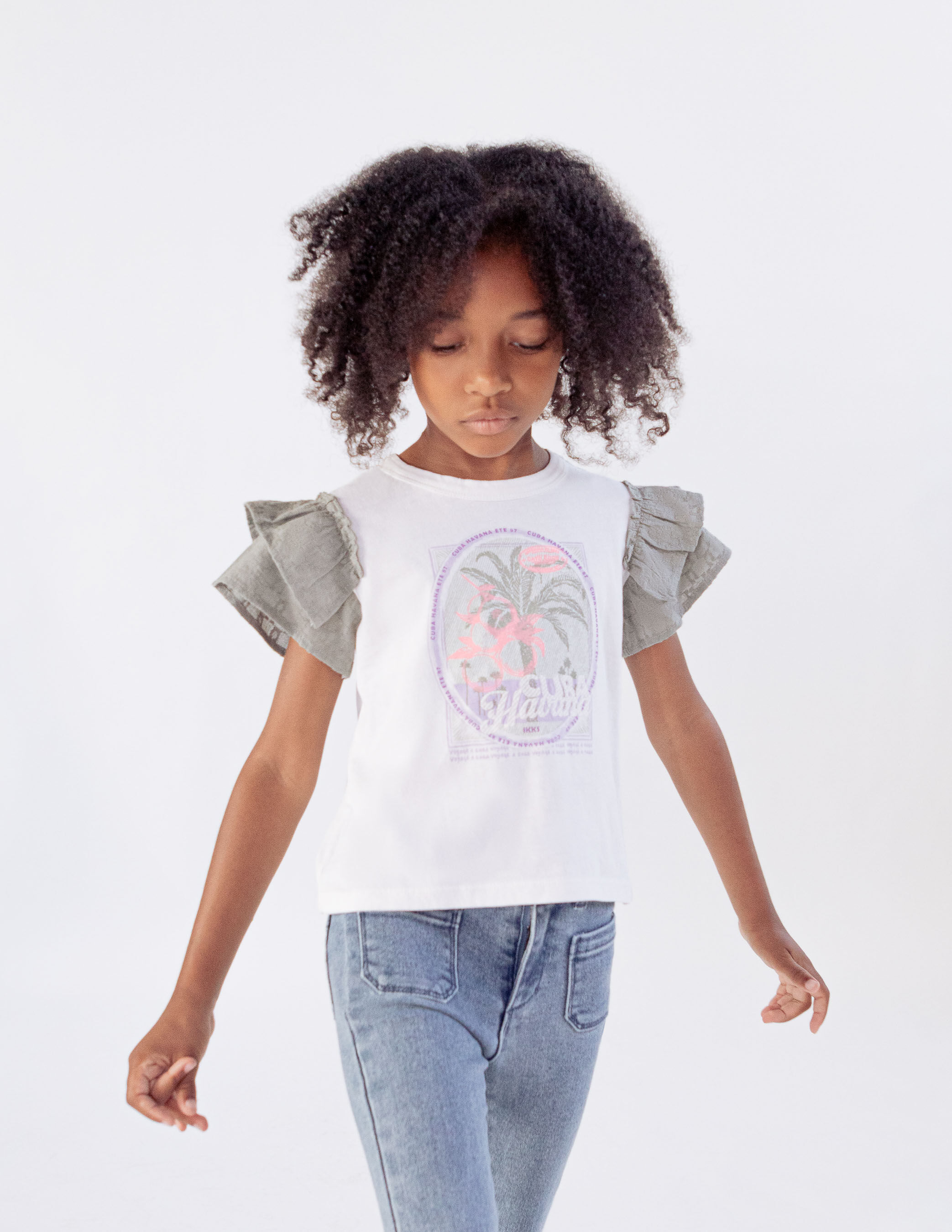 Tee shirt blanc fille deals