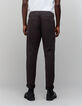 Heren bruine SLIM chino broek-3