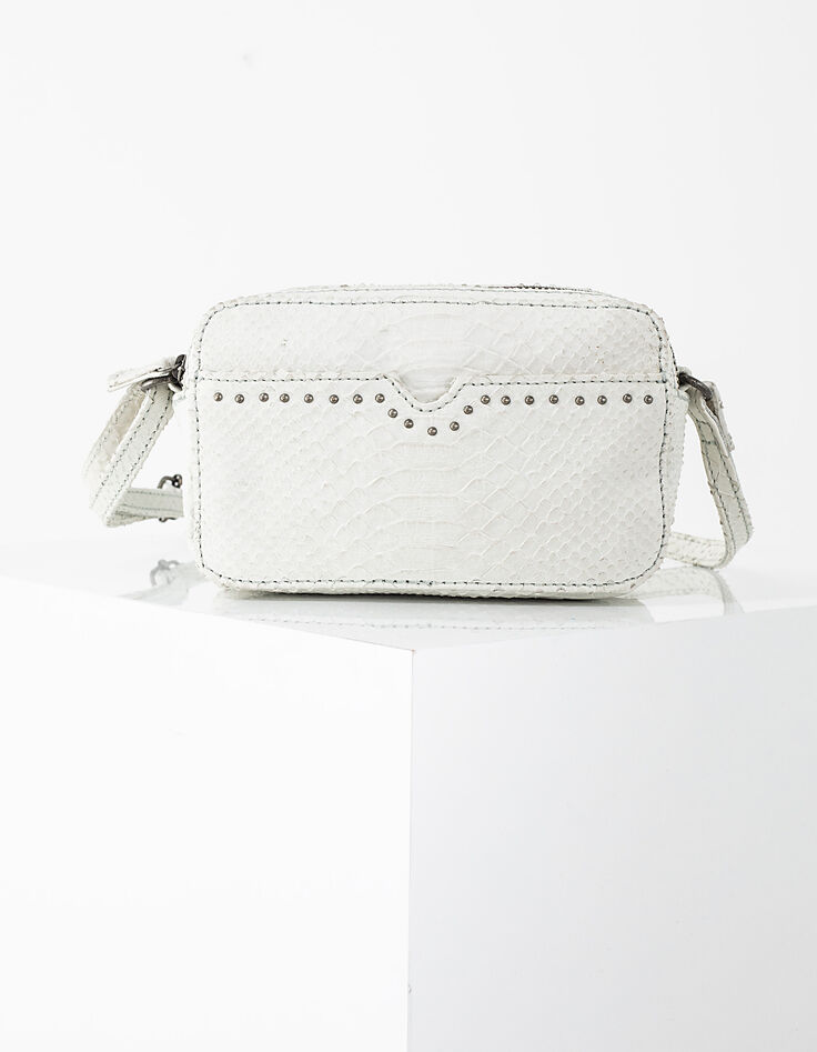 Damenledertasche, The Small Messenger, Schlangenhautfinish-2