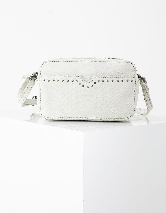 Women’s The Small Messenger python-look leather clutch - IKKS