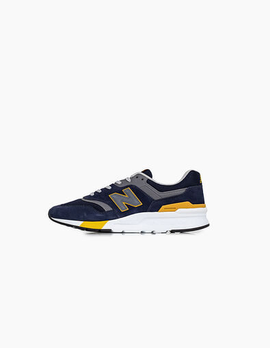 Tennis NEW BALANCE bleu et jaune Homme - IKKS