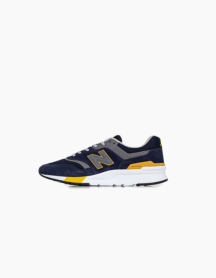 Tennis NEW BALANCE bleu et jaune Homme-1