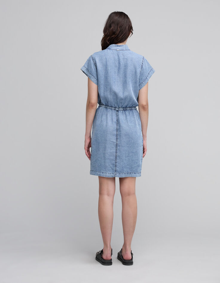 Women's LYOCELL&reg; button-down denim dress-3