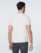 Men’s ivory striped T-shirt with guitar and palm tree-3