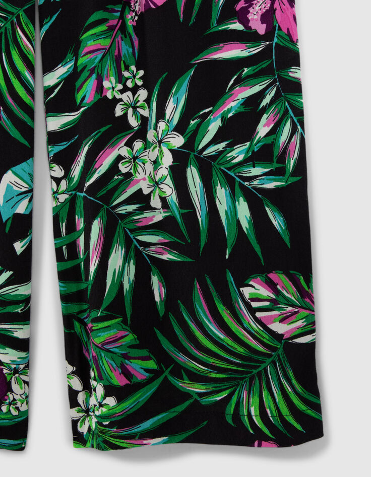Girls’ black LENZING™ ECOVERO™ tropical trousers-6