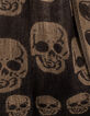 Pure Edition - Schwarzer Herrenschal mit Totenkopfjacquard-5