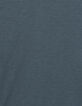 T-shirt encolure V bleu grisé coton bio flammé Homme-6