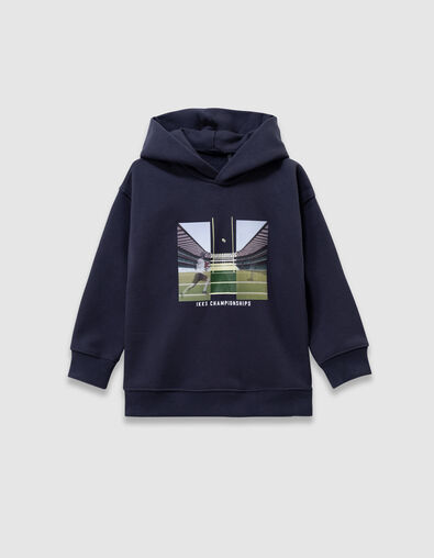 Boys’ navy hoodie with lenticular image - IKKS