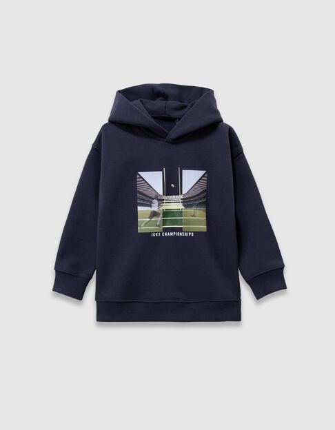 Boys’ navy hoodie with lenticular image - IKKS
