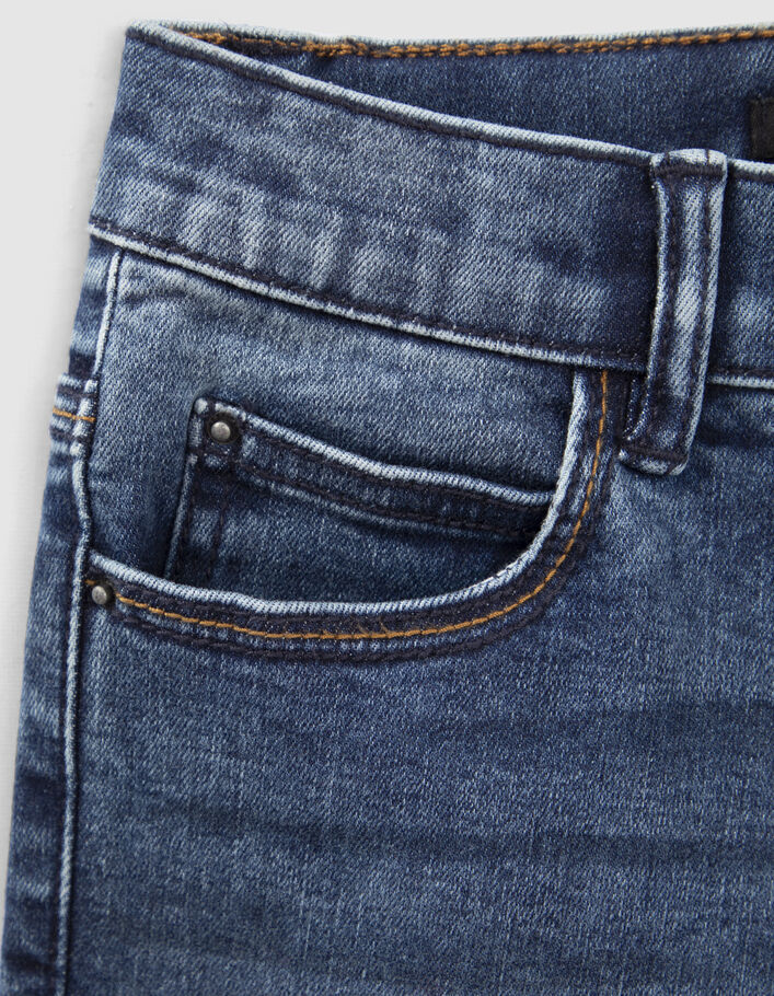 Vaqueros slim azules print niño-5